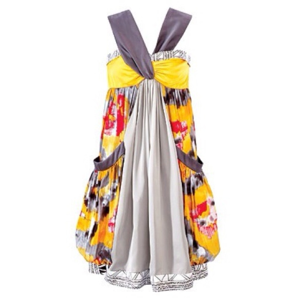 Mint Ikat Silk Dress